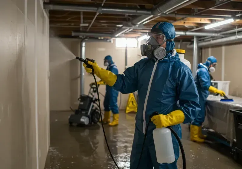 Basement Sanitization and Antimicrobial Treatment process in Carlsbad, NM