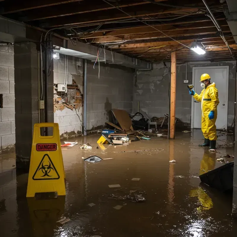 Flooded Basement Electrical Hazard in Carlsbad, NM Property